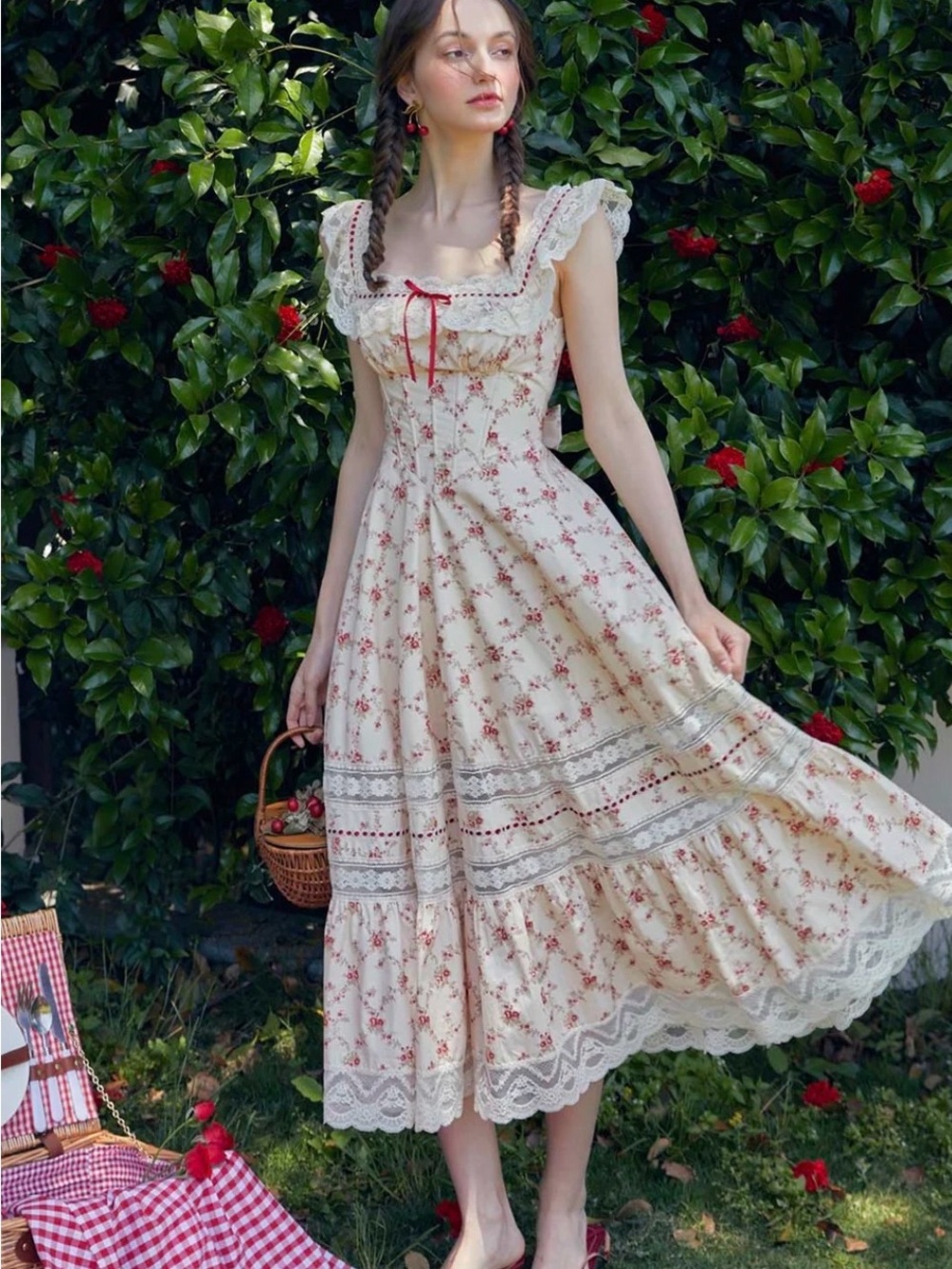 Floral midi dress